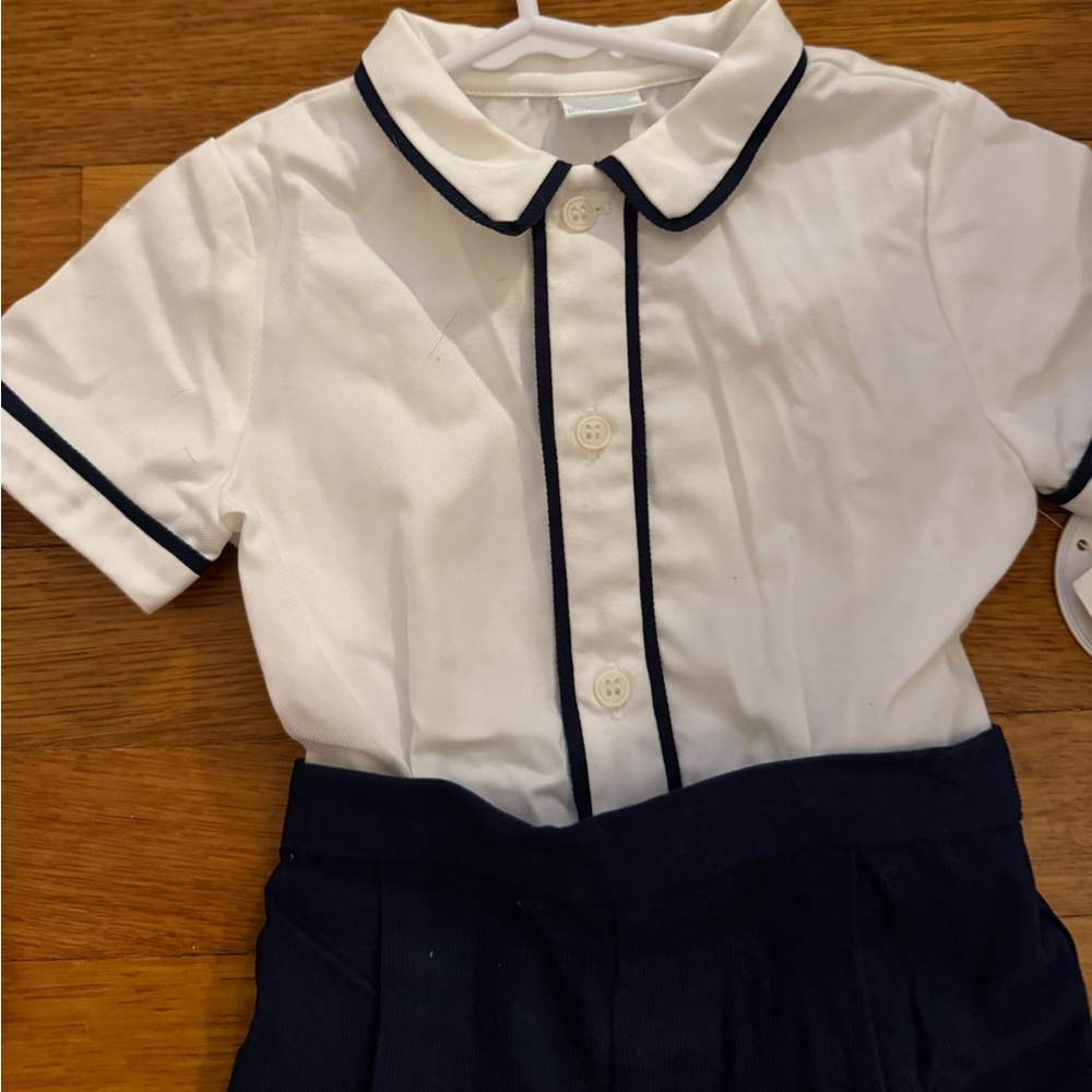 Edgehill Collection Button-On (Bobby) suit. Navy blue and white. New with tags - Picture 6 of 8